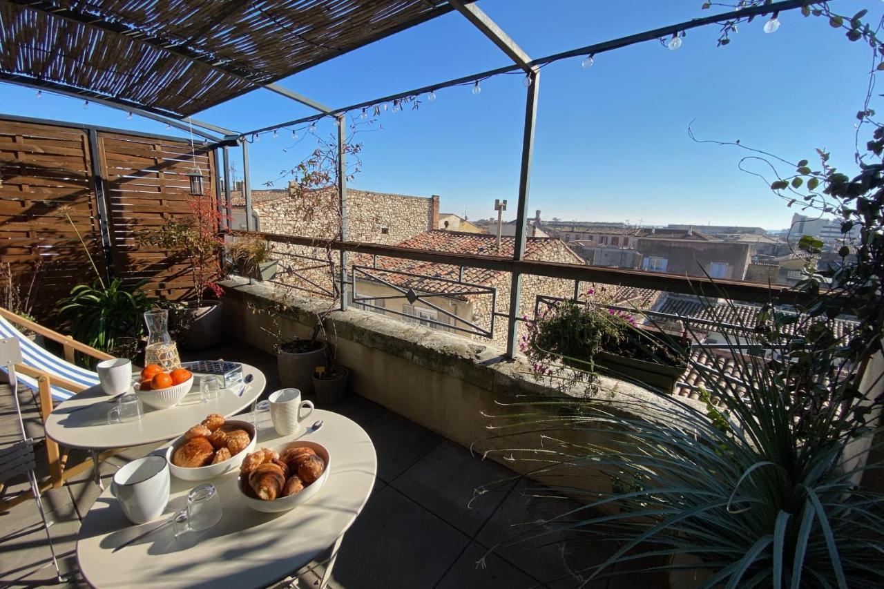 The Sunny - P2 With Terrace - City Centre Nimes Bagian luar foto